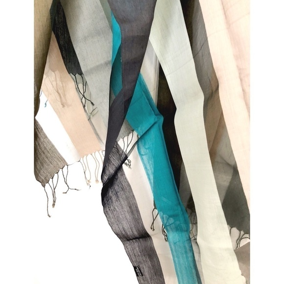 GUDRUN GRENZ SILK WRAP/SCARF, SILK SCARF - Picture 1 of 8